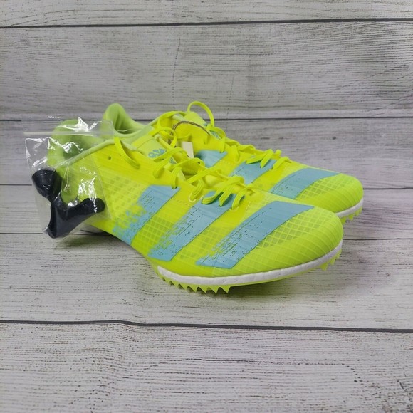 Adidas adizero MD Sprint Track & Field Shoes Solar Yellow FW2240 Men Size 12 - Picture 1 of 7